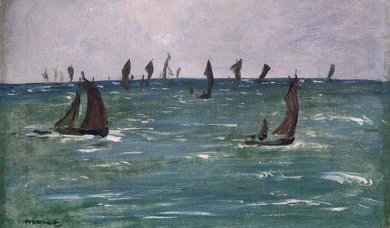 Edouard Manet Bateaux en Mer, Golfe de Gascogne oil painting image